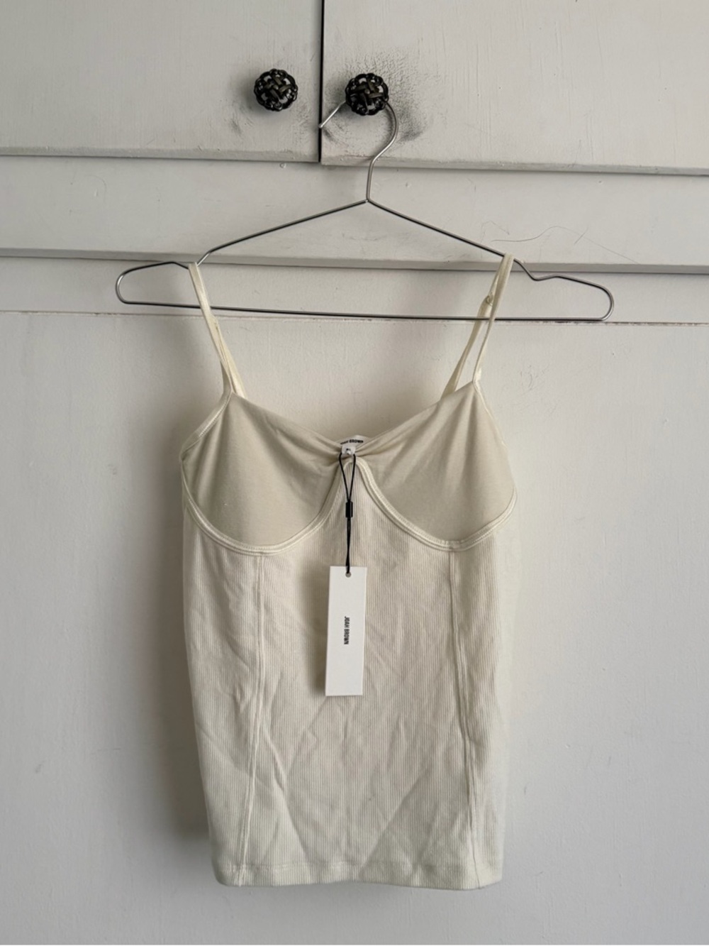 Joah Brown Corset Tank - Bone